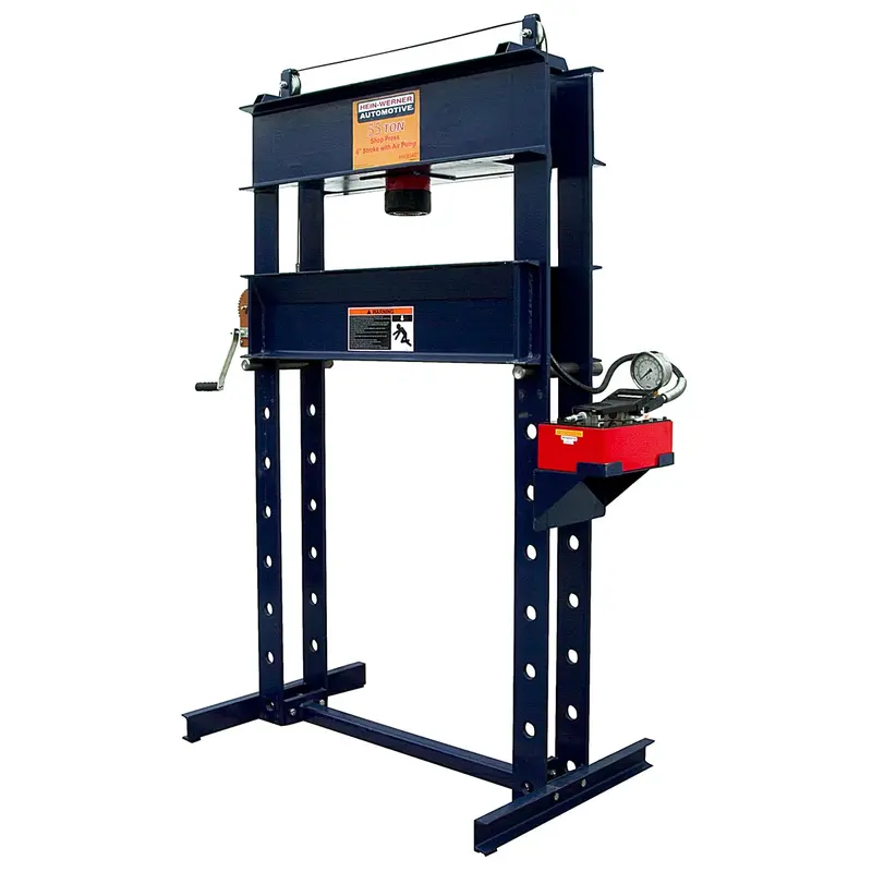 55 Ton Shop Press With Pa2000 Air Pump Omehw93401 Omega 1
