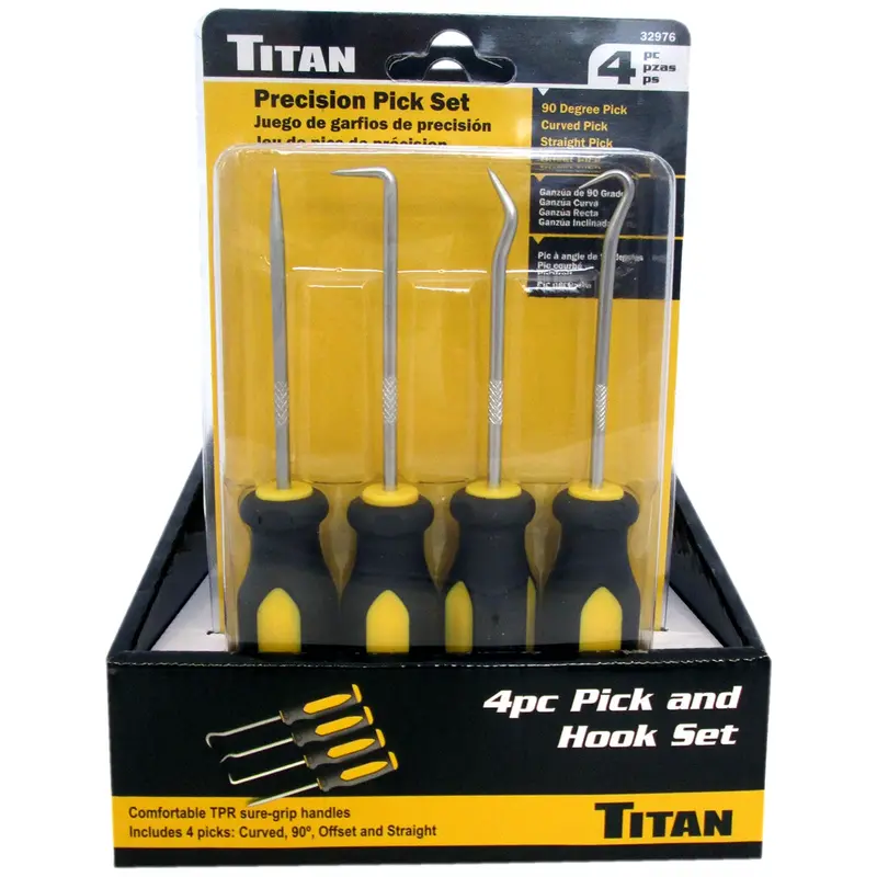 6 Pc Counter Display - 4 Pc. Pick And Hook Set Tit32976-6 Titan 1