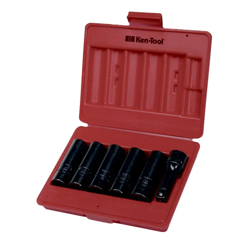 6 Pc. Deep Thinwall Impact Socket Set Ken30113 Ken-Tool 1