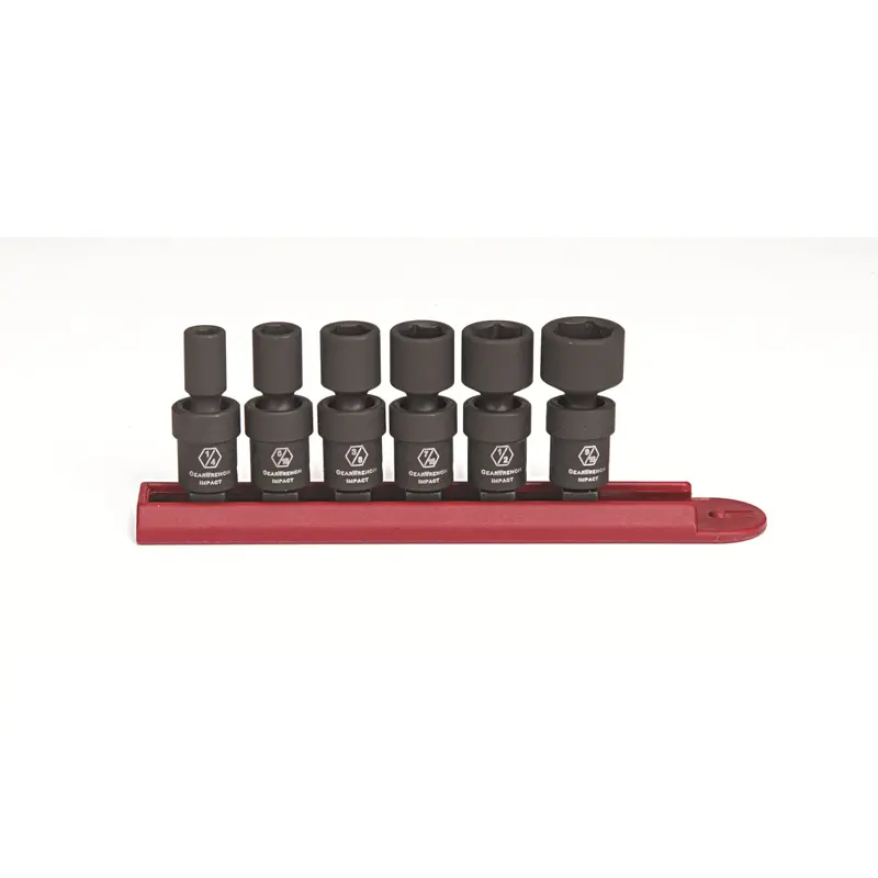 6 Piece 1/4" Drive 6 Point Sae Universal Impact Socket Set Kdt84904 Gearwrench 1