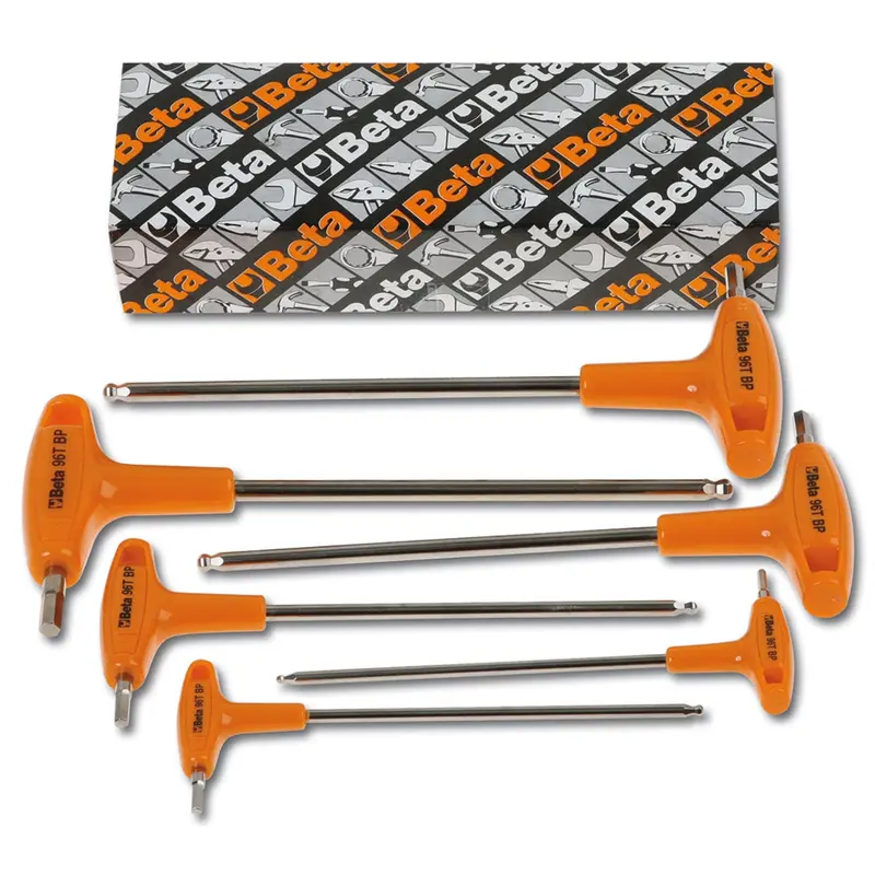 6 Piece Ball Head Offset Hexagon Key Wrench Set Bta000960694 Beta Tools Usa 1