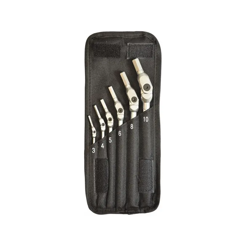 6 Piece Chrome  Hex Pro Pivot Head Hex Wrench Set - Metric Bnd00010 Bondhus Corp. 1