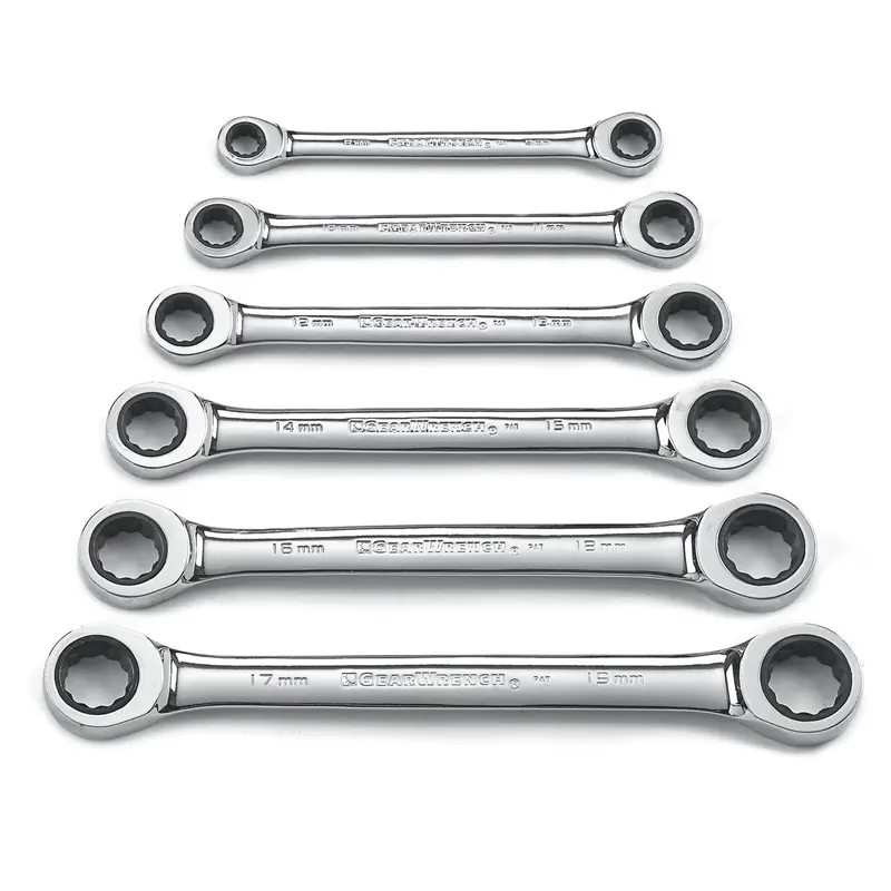 6 Piece Metric Double Box End Ratcheting Gearwrench Set Kdt9260 Gearwrench 1