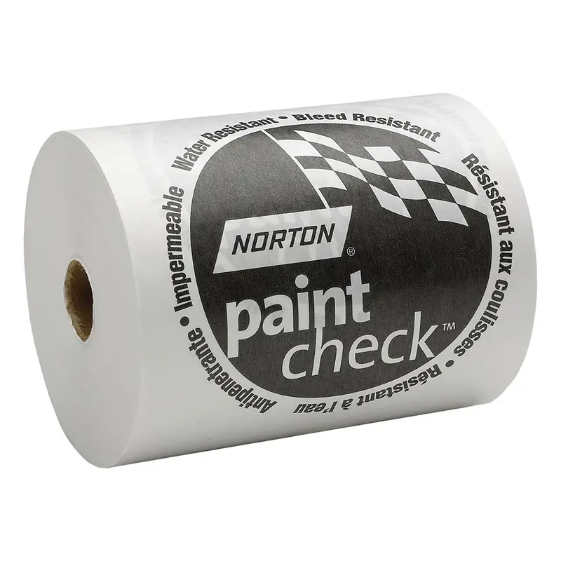 6" X 750' - White Polycoated Paint Check Paper Nor00402 Norton Abrasives 1