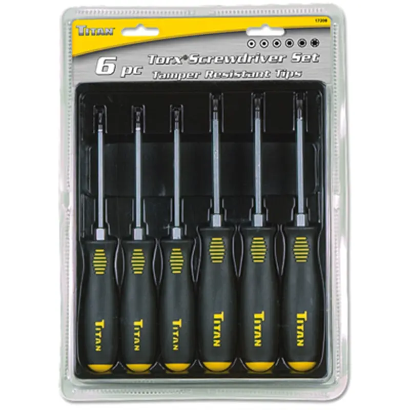 6Pc Tamper Resist Torx Driver Tit17210 Titan 1