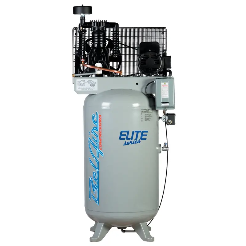 7.5 Hp 80 Gallon Vertical Single Phase "Elite" Compressor Imc318vle Belaire Compressors 1