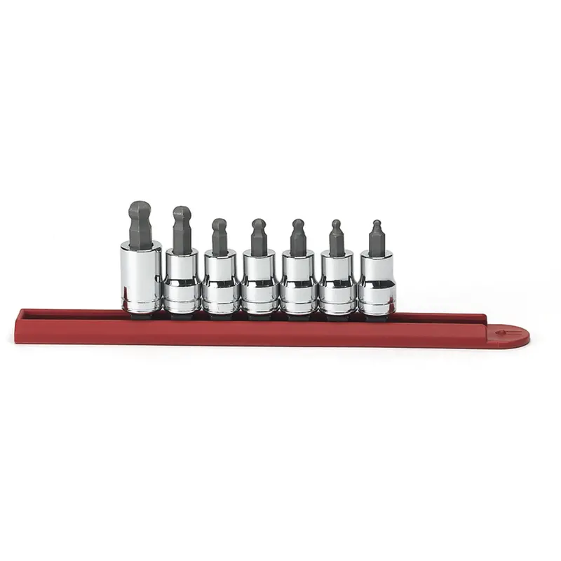 7 Pc. 3/8" Drive Sae Hex Ball End Bit Socket Set Kdt80586 Gearwrench 1