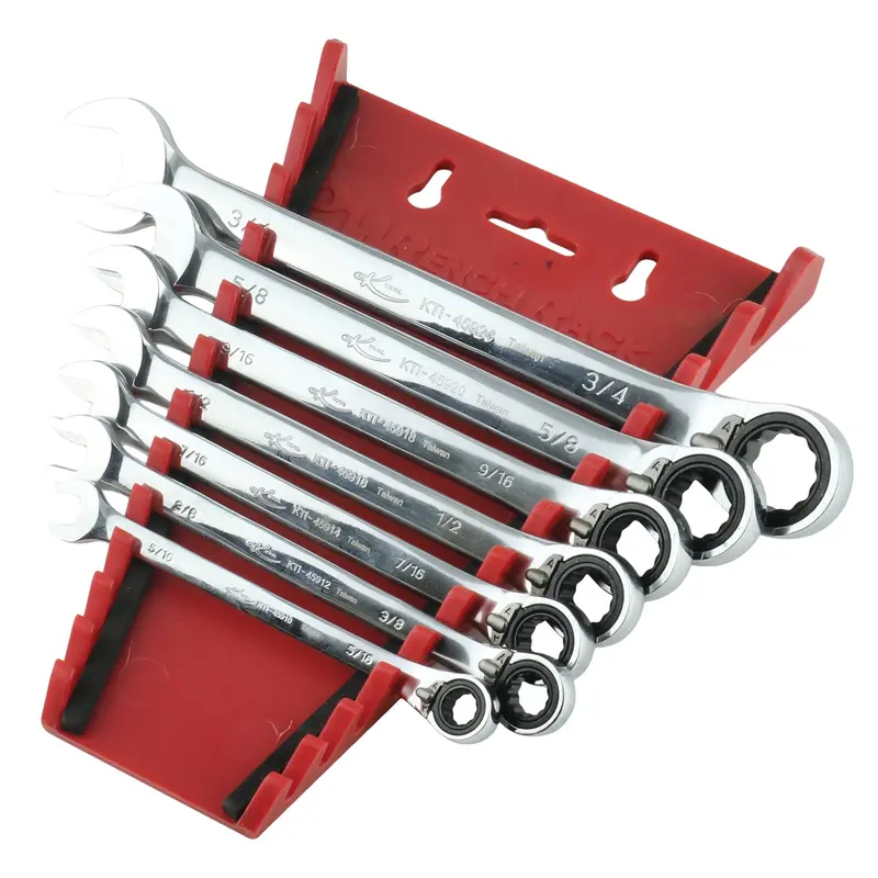 7-Pc Fractional Sae Reversible Ratcheting Wrench Set Kti45902 K Tool International 1
