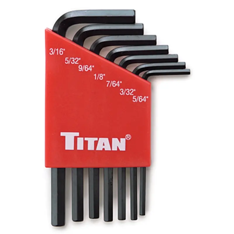 7 Pc Sae Short Hex Key Set Tit12727 Titan 1