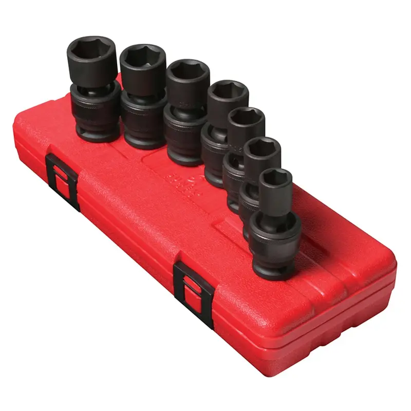 7-Piece 1/2 In. Drive Universal Metric Impact Socket Set Sun2655 Sunex 1