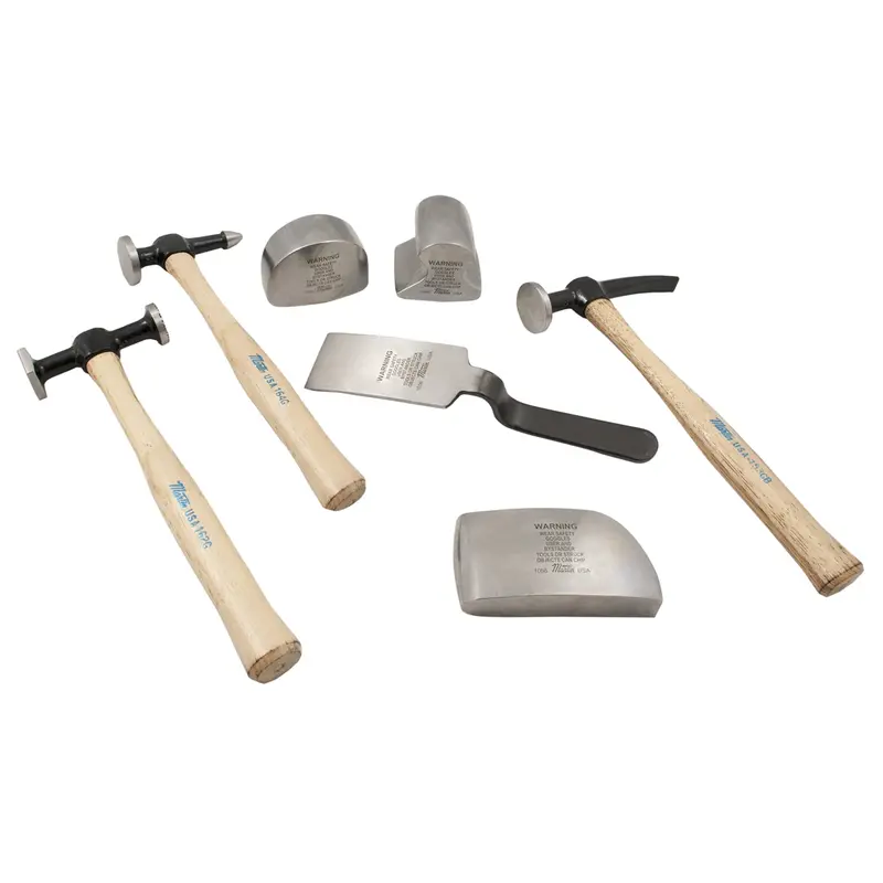7-Piece Body And Fender Repair Set With Hickory Handles Mrt647k Martin Tools 1