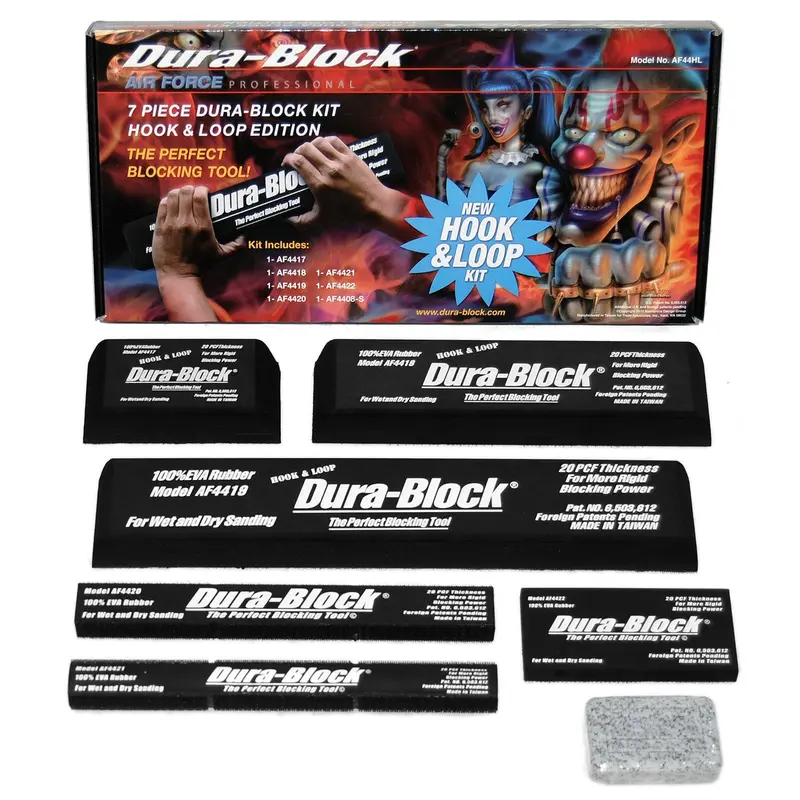 7 Piece Dura-Block Hook And Loop Sanding Blocks Tadaf44hl Trade Associates 1