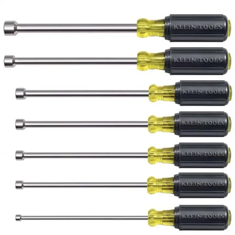 7-Piece Magnetic Tip Nut Driver Set Kle647m Klein Tools 1