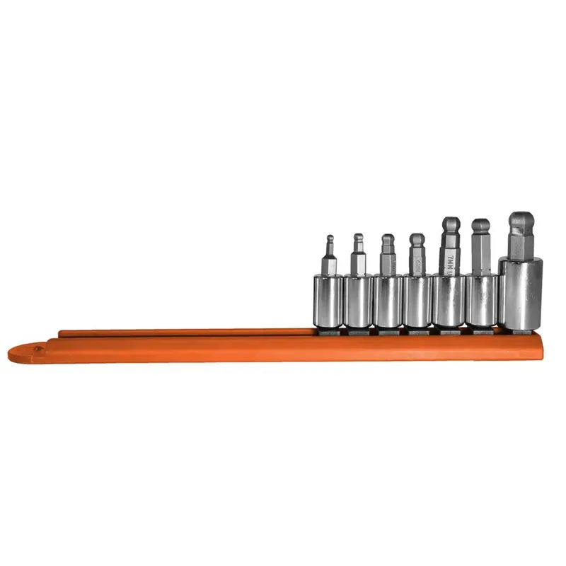 7 Piece Metric Ball Hex Socket Bit Set May16023 Mayhew 1