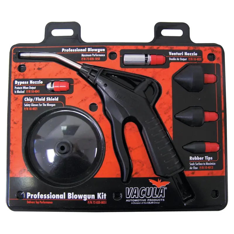 7 Piece Professional Blow Gun Kit Vac72-020-8051 Vacula 1