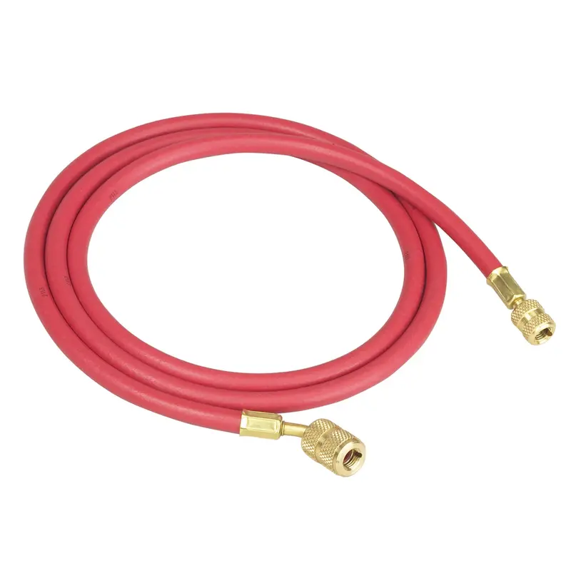 72" R-12 Red Hose With Quick Seal Fittings Rob38372a Robinair 1