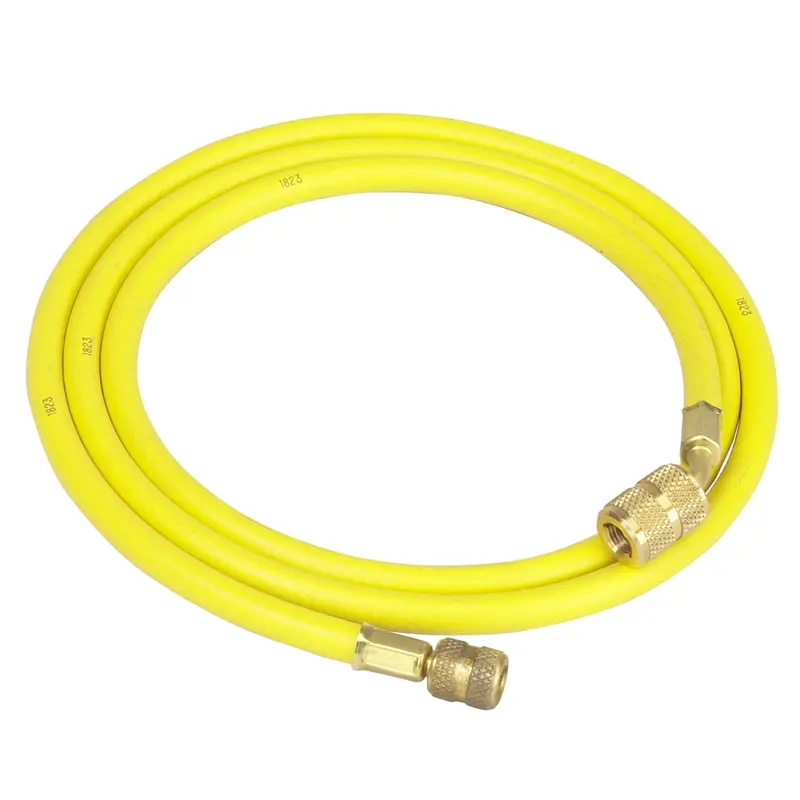 72" R-12 Yellow Hose With Quick Seal Fittings Rob38172a Robinair 1