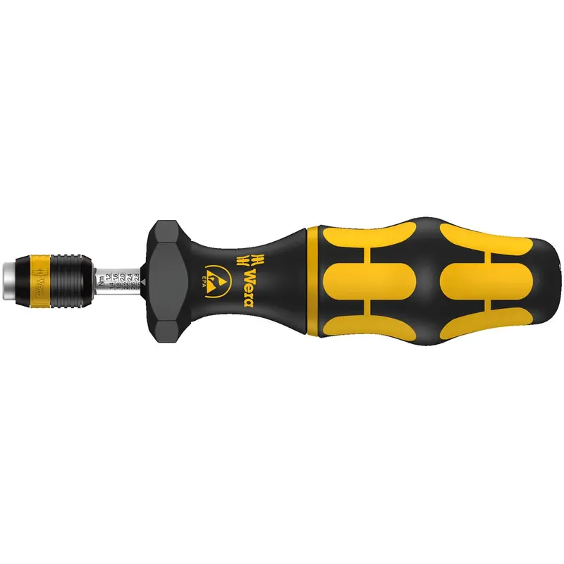 7430 Kraftform Esd Adjustable Torque Screwdrivers With Rapidaptor Quick-Release Chuck, 1/4 In., 0,10 - 0,34 Nm Wer05074780001 Wera Tools 1