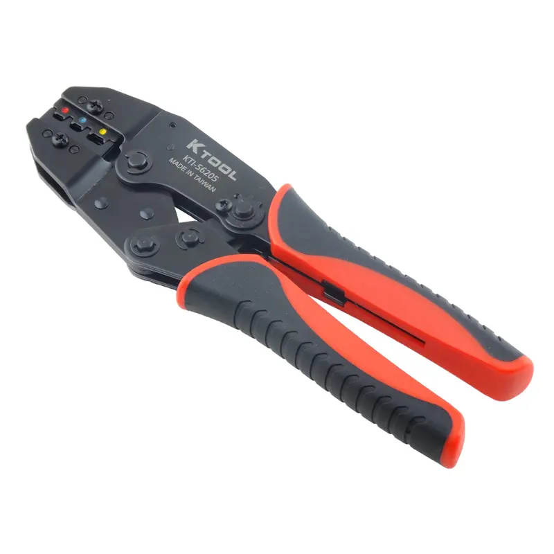 8.7 In. Ratcheting Terminal Crimper With Carbon Steel Head Kti56205 K Tool International 1