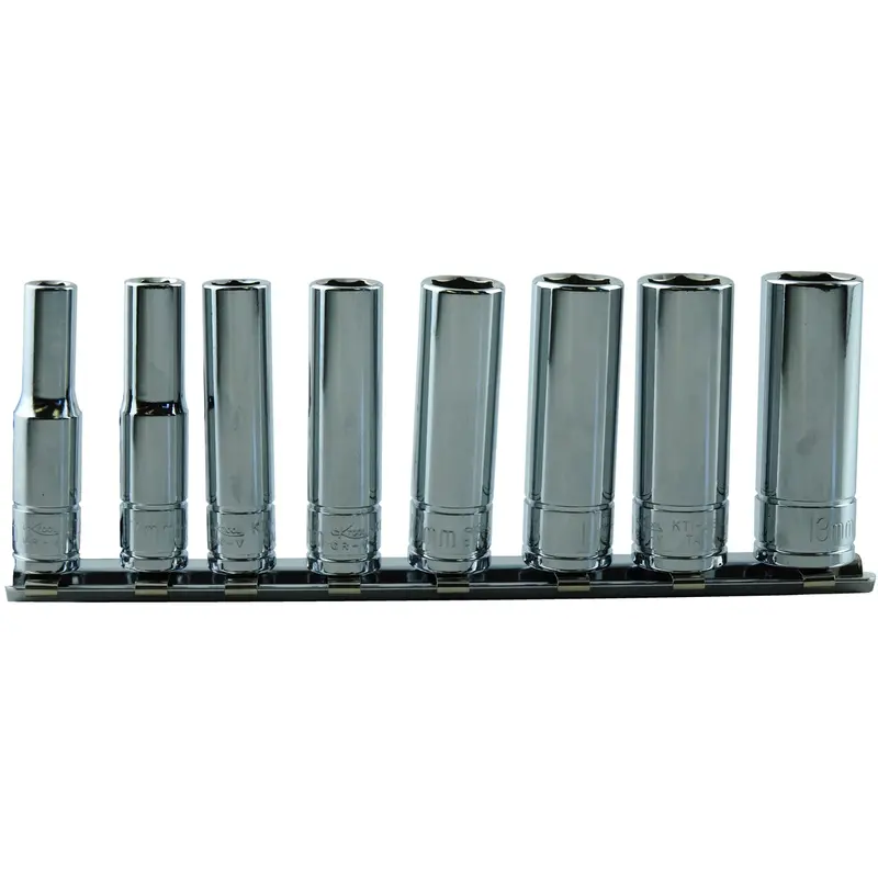 8-Pc 1/4" Drive 6-Point Metric Deep Socket Set Kti26200 K Tool International 1