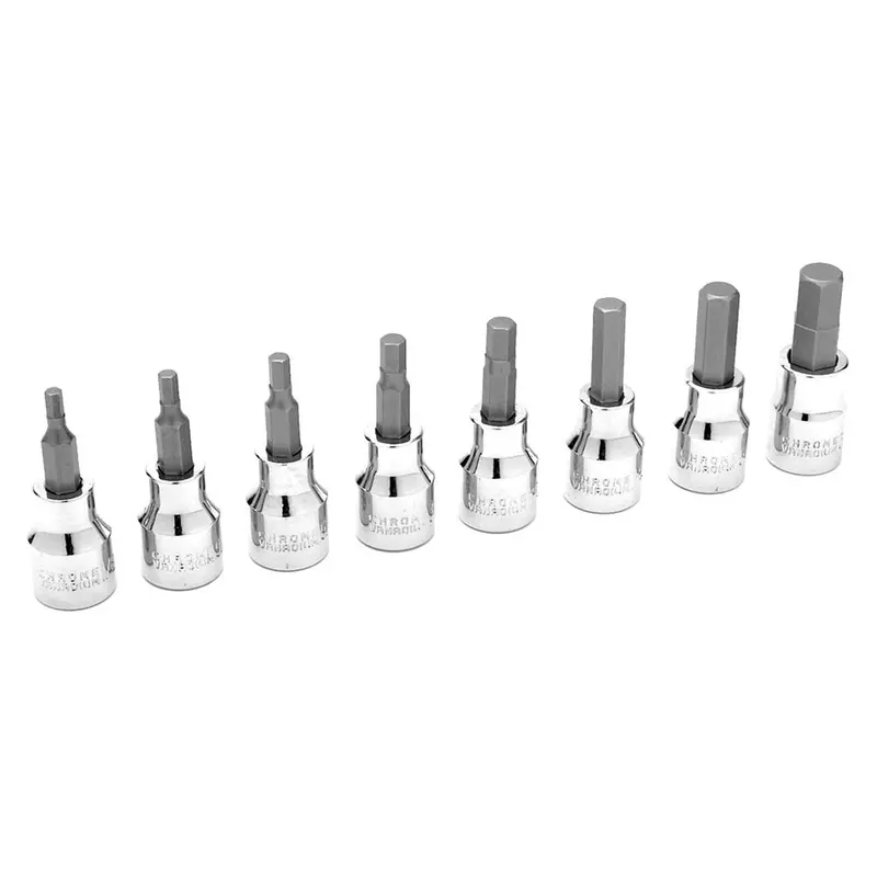 8 Pc 3/8'' Dr Sae Hex Bit Set Wlmw38870 Wilmar Corp. / Performance Tool 1