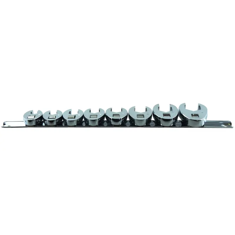 8-Pc 3/8" Drive Fractional Sae Crowfoot Flare Nut Wrench Set Kti22300 K Tool International 1