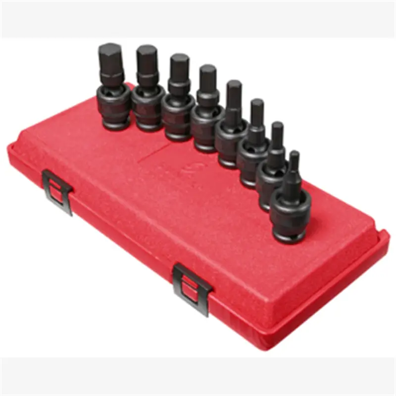8 Piece 1/2" Drive Sae Universal Hex Impact Socket Set Sun2748 Sunex 1