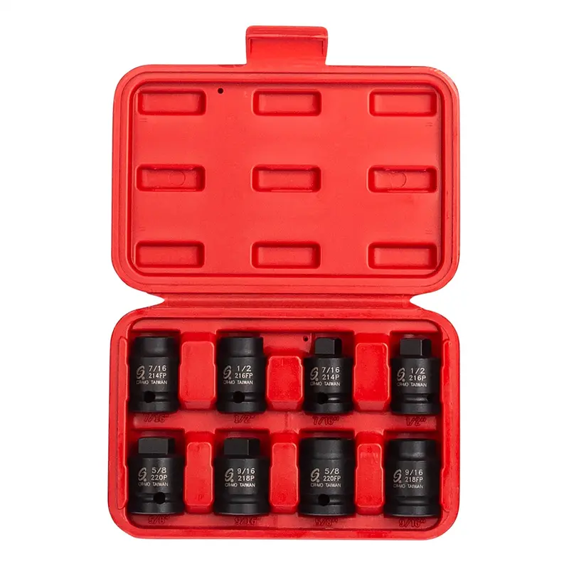 8-Piece 1/2 In. Drive Pipe Plug Socket Set Sun2841 Sunex 1