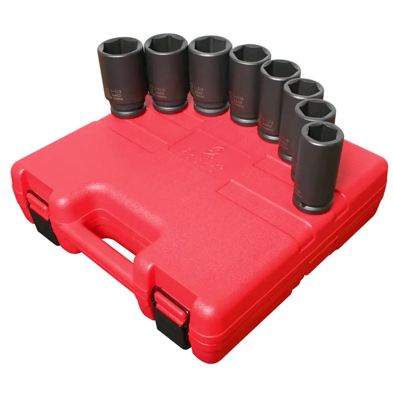 8 Piece 3/4" Drive 6 Point Deep Sae Impact Socket Set Sun4681 Sunex 1
