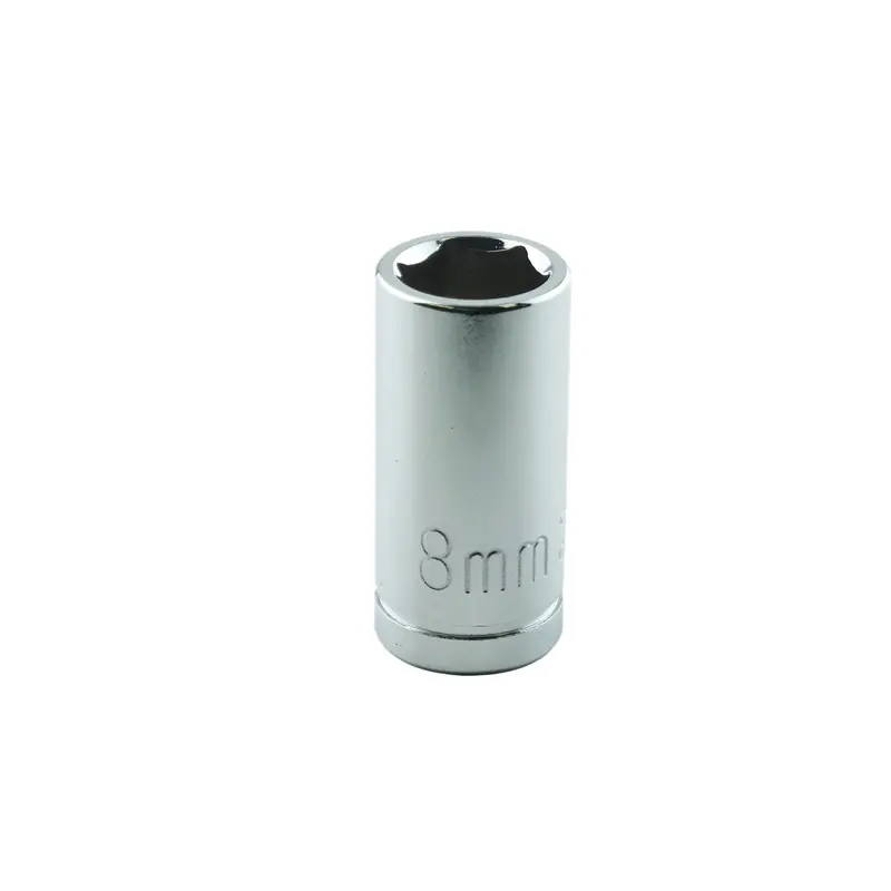8Mm X 1/4" Drive 6-Point Metric Standard Chrome Socket (Ea) Kti26108 K Tool International 1