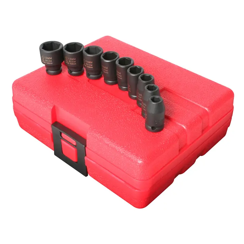 9-Piece 1/4 In. Drive Standard Metric Impact Socket Set Sun1809 Sunex 1