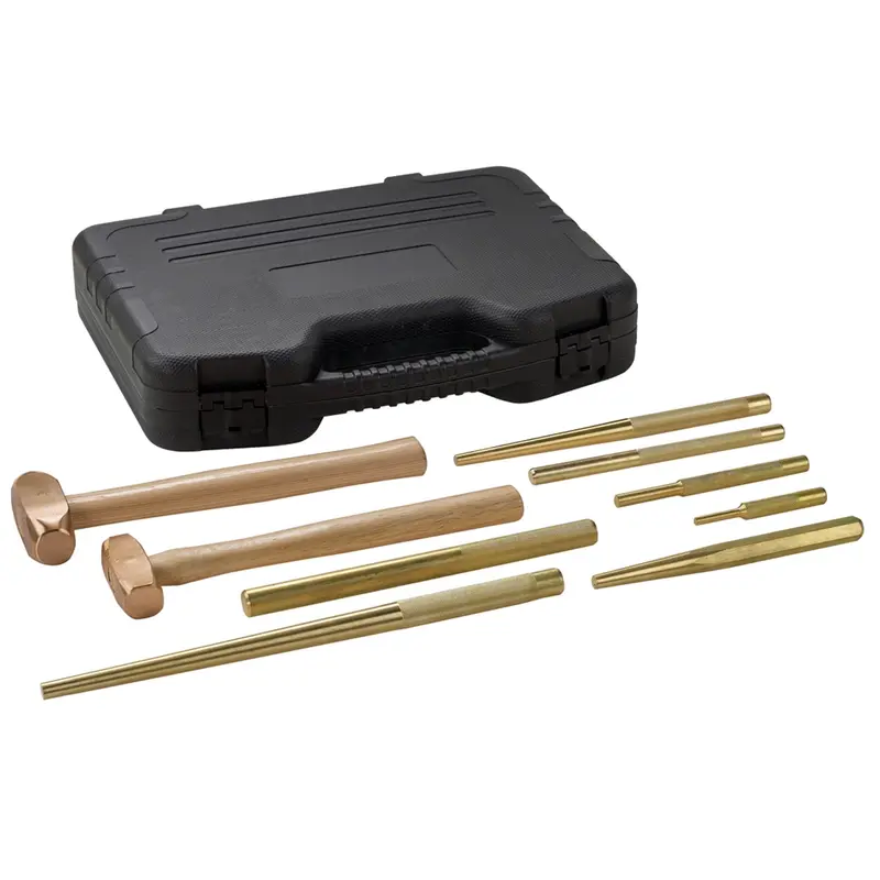 9-Piece Brass Hammer And Punch Set Otc4629 Otc 1