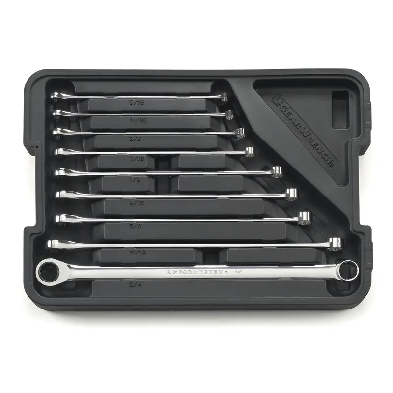 9-Piece Xl Gearbox Double Box Ratcheting Wrench Set - Sae Kdt85998 Gearwrench 1