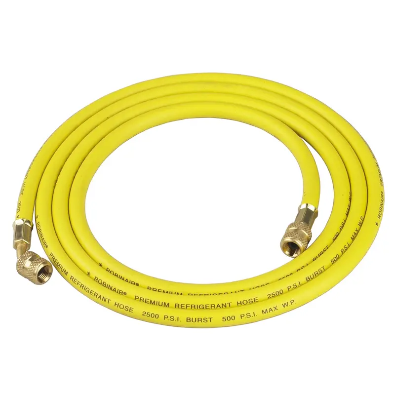 96" Yellow Hose 1/4" X 1/4 R12 Rob31096 Robinair 1