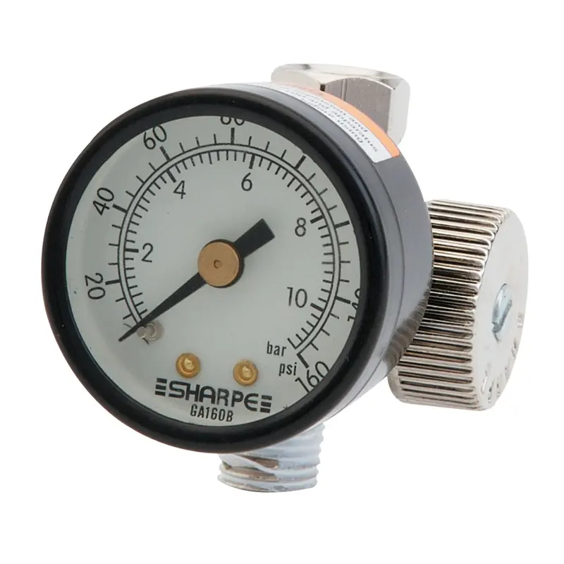 Air Adjusting Regulator Valve With Gauge 0-160Psi 24Aav Sha2210 Sharpe Manufacturing 1