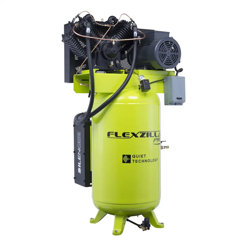 Air Compressor 7.5Hp, 80 Gal, 3 Ph,460V,  Vertical Lecfxs07v080v3-460 Flexzilla 1