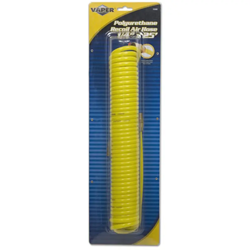 Air Hose, Poly Recoil 1/4" X 25', Corrosion Resistant, 1/4 Tit19368 Titan 1