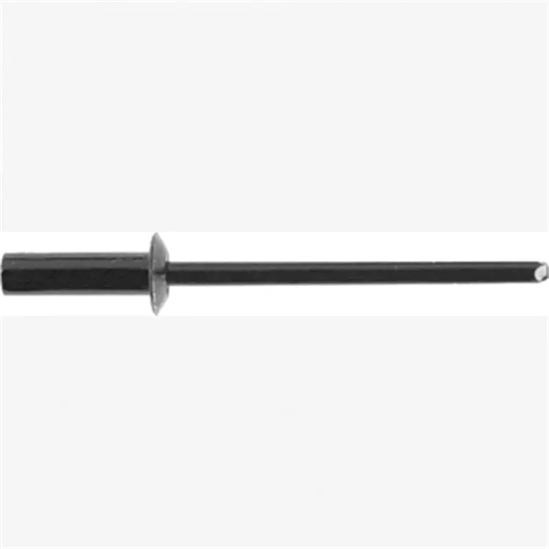 Alum Blk Closed End Rivet Lugg Rack Frd, Hole: 1/8", Panel/Grip: 3/16-1/4", Flange: 7/32", Qty: 10 Abd6517 Auto Body Doctor 1