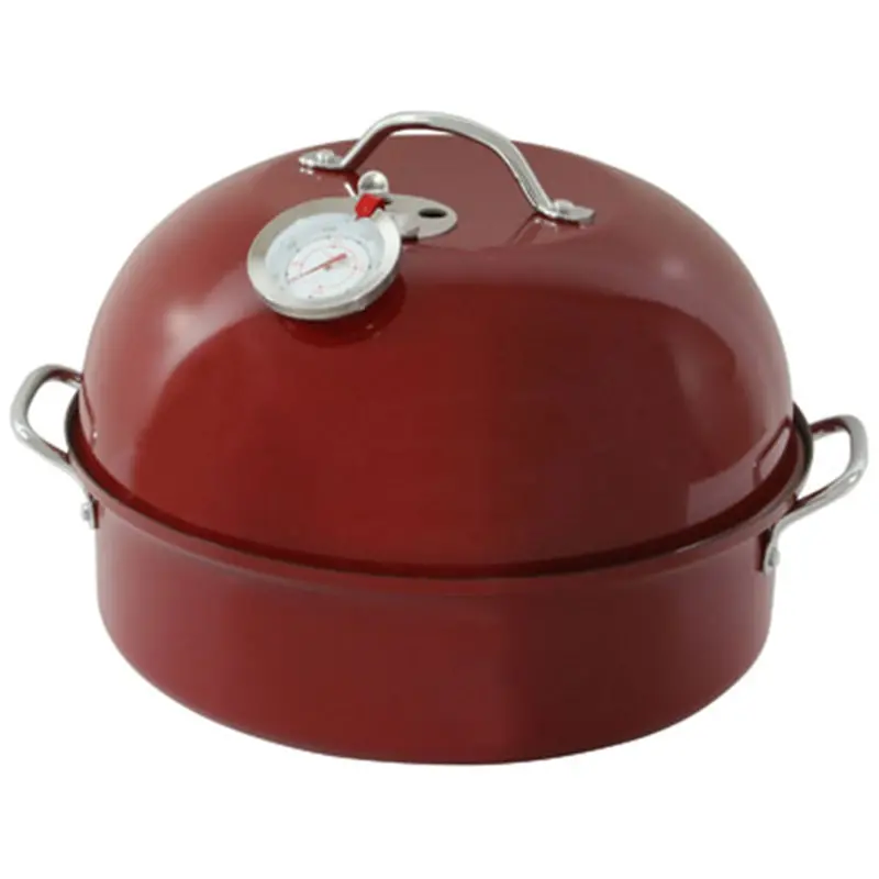 Amerihome Stovetop Kettle Smoker, 5 Lb Capacity, With Meat Thermometer That Goes Through Lid, Adjustable Vent Bfohs07587 New Buffalo Corporation 1