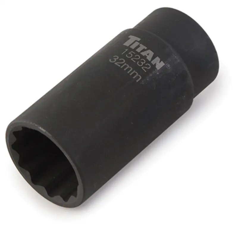 Axle Nut Socket 1/2" Drive, 32Mm, 12 Point, Deep Tit15232 Titan 1