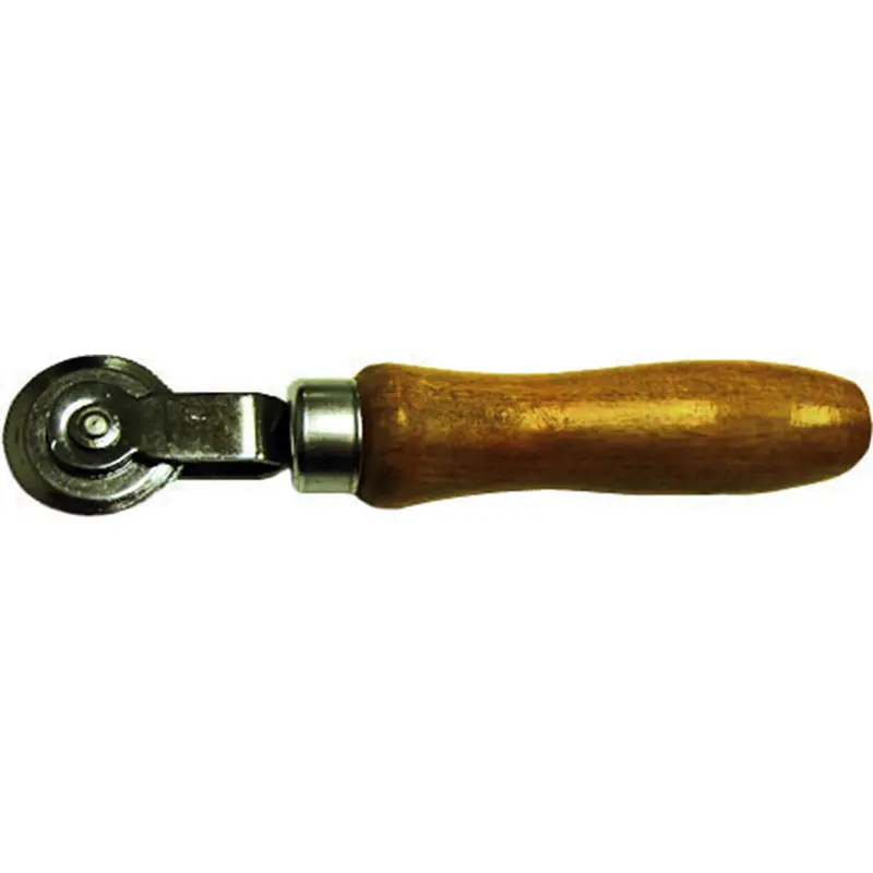 Ball Bearing Stitcher W/ Hd Wooden Handle, 1-1/2" Wheel Diameter, 3Mm Thick Tmrti92 The Main Resource 1