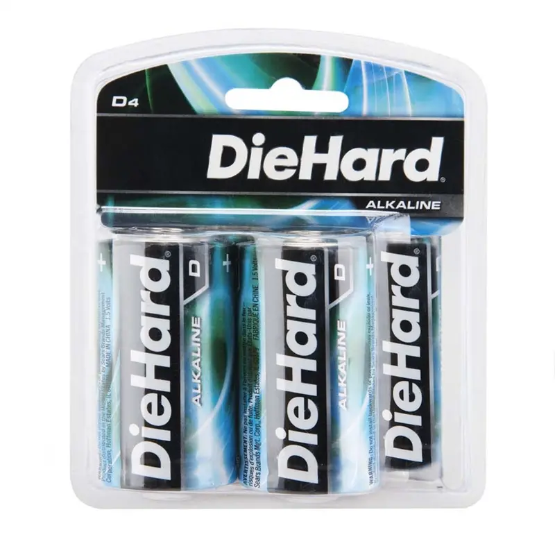 Batteries 4 Pack Diehard D Alkaline Dor41-1183 Dorcy International 1