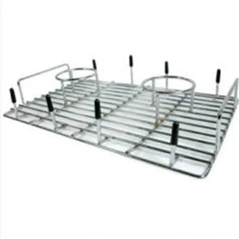 Beer Can Chicken Double Cooker, For Grills, With Skewers For Corn Or Baked Potatoes, 13-1/2" X 9" Bfobbqdc New Buffalo Corporation 1
