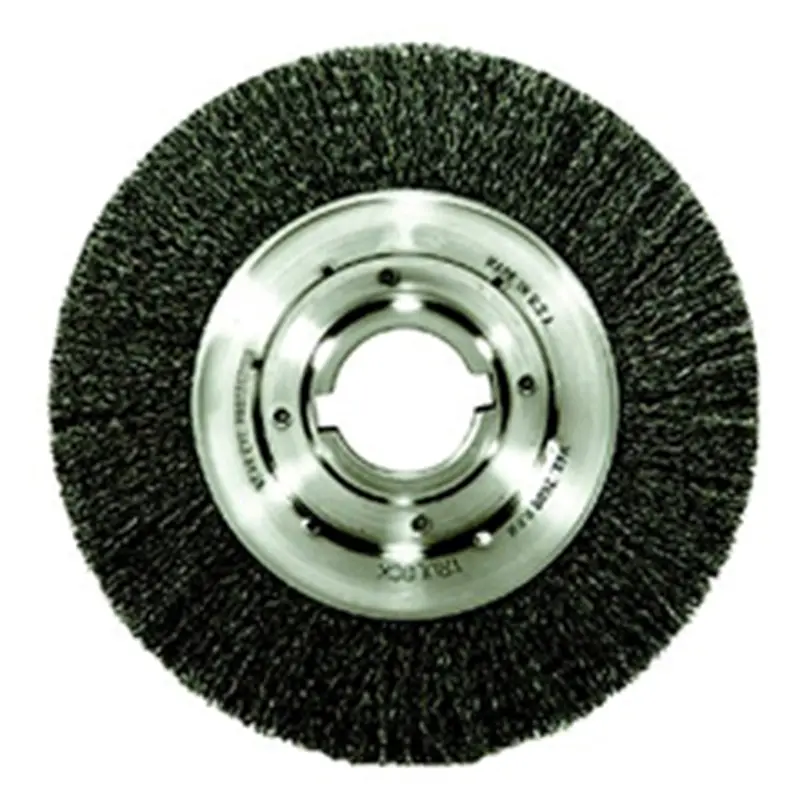 Bench Grinder Wire Wheel, 10" Diameter, .0118 Crimped Wire, Medium Face, 2" Arbor, 4,500 Rpm Max Wei06160 Weiler 1
