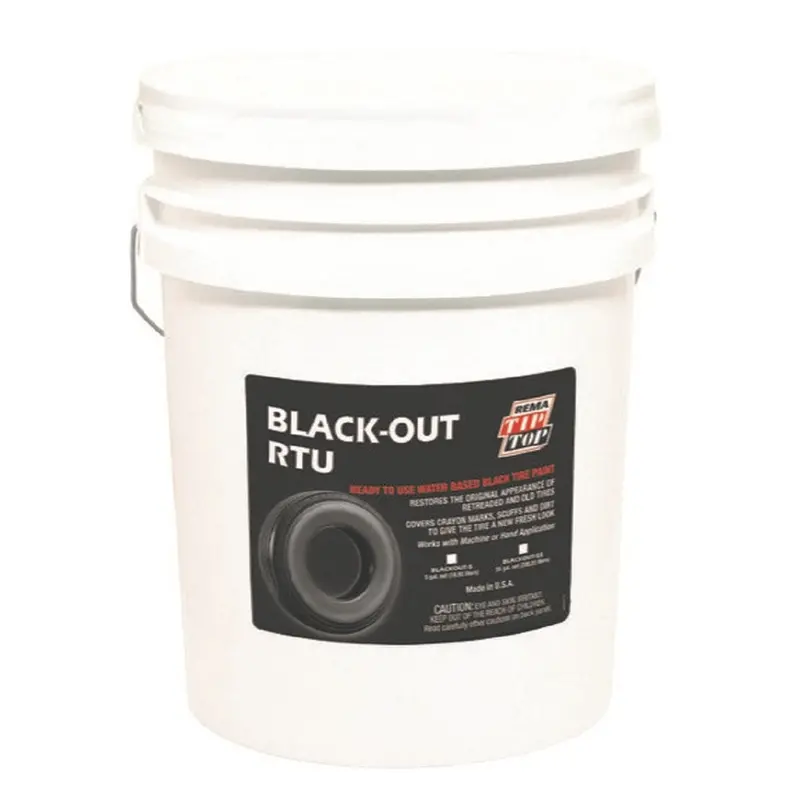 Black-Out Rtu Tire Paint, Water Based, 55 Gal. Prmblackout-55 Rema Tip Top North America 1