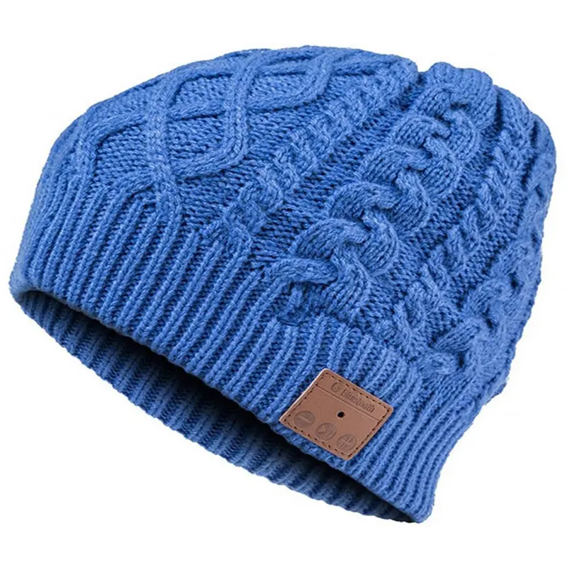 Bluetooth Cable Knit Beanie, Blue Mtnvg002-Bl Mountain 1