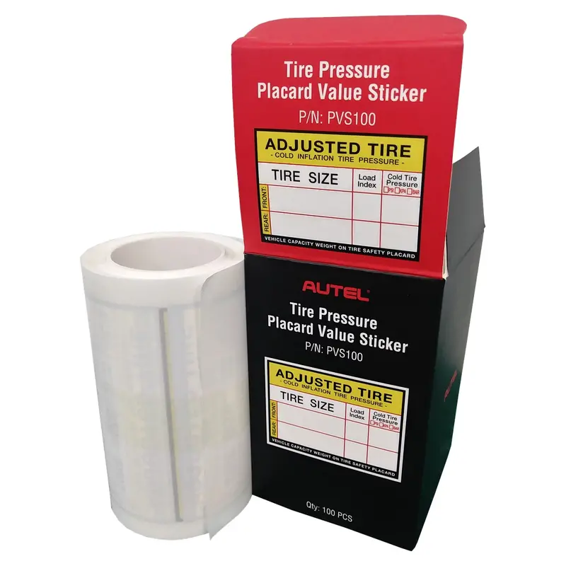 Box/100 Placard Value Stickers Aulpvs100 Autel 1