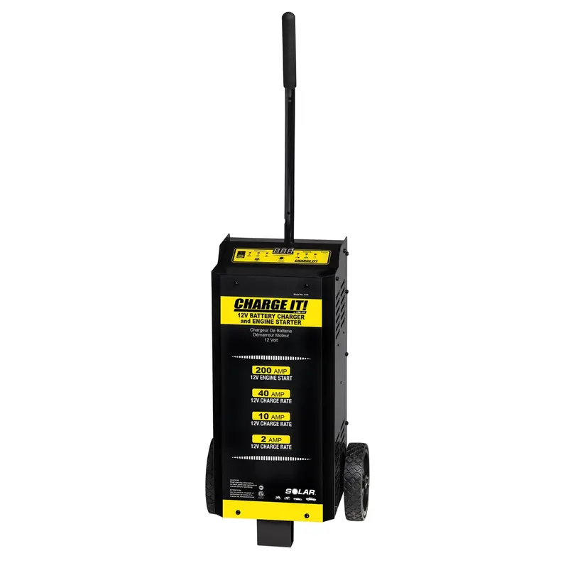 Charge It! Wheel Battery Charger 12 Volt, 40/10/2/200 Amp Sol4735 Clore Automotive 1