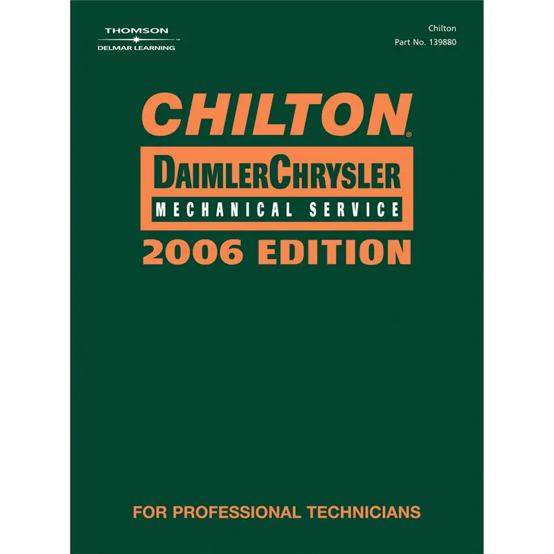 Chilton 2006 Chrysler Mechanical Service Manual Chn130600 Chiltons Book Company 1