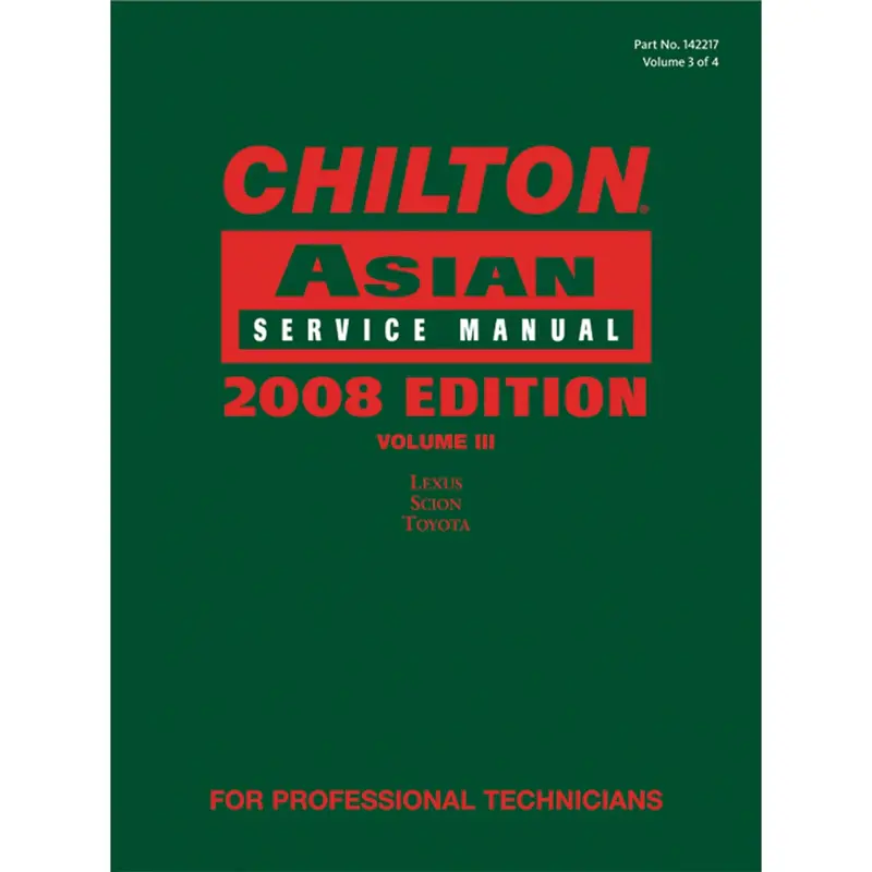 Chilton 2008 Asian Service Manual Volume 3 Chn142217 Chiltons Book Company 1